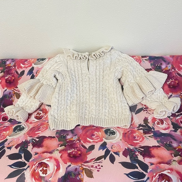 First Impressions Baby Cable Knit Sweater - Picture 3 of 5